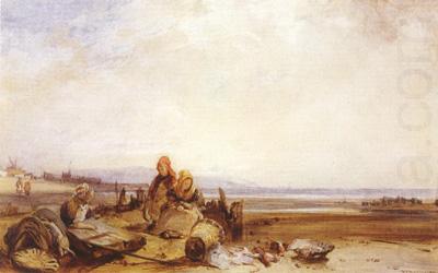 Beach in Normandy (mk22), Richard Parkes Bonington